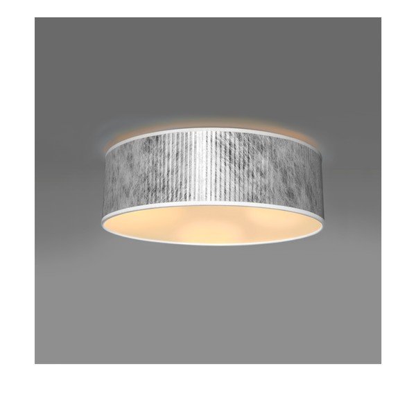 Sidabrinės spalvos lubinis šviestuvas Sotto Luce Tres Plisado, Ø 30 cm-image-1