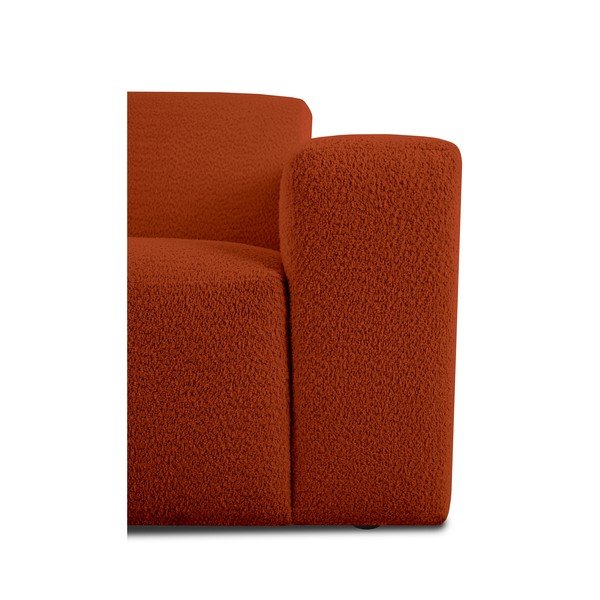 Iš boucle kampinė sofa raudonos plytų spalvos (su kairiuoju kampu) Roxy – Scandic-image-4