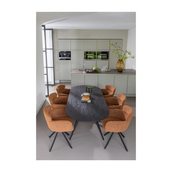 Valgomojo stalas su ąžuolo masyvo stalviršiu 90x220 cm Tablo – WOOOD-image-2