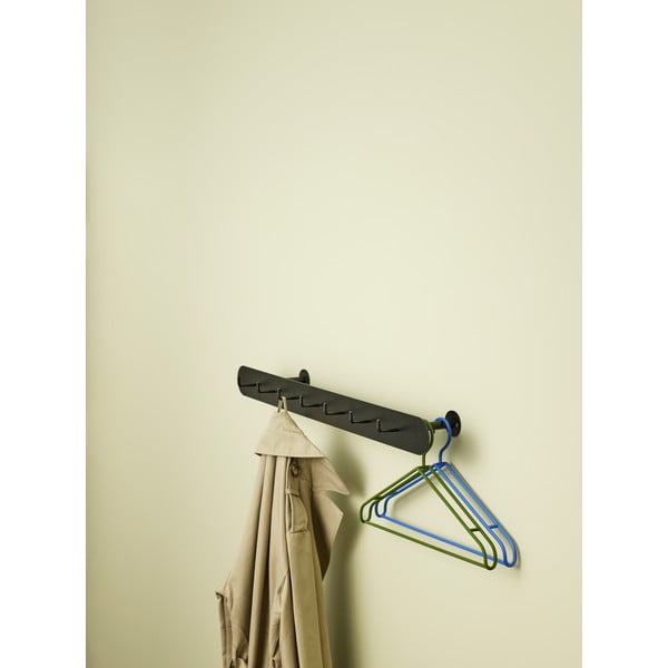 Iš metalo sieninė lentyna juodos spalvos Hack – Hübsch-image-1