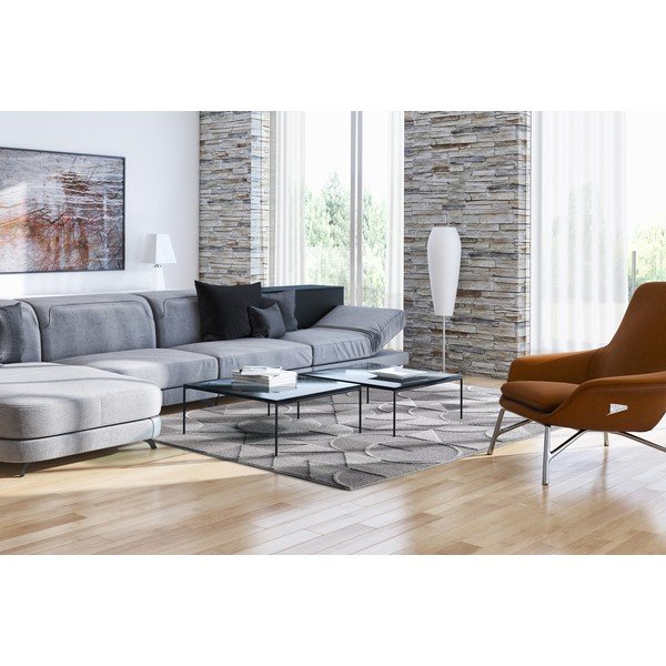 Kilimas pilkos spalvos/kreminės spalvos 80x160 cm Lori – FD-image-1