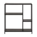 Iš metalo knygų spinta  juodos spalvos 80x86 cm Newcastle – Actona