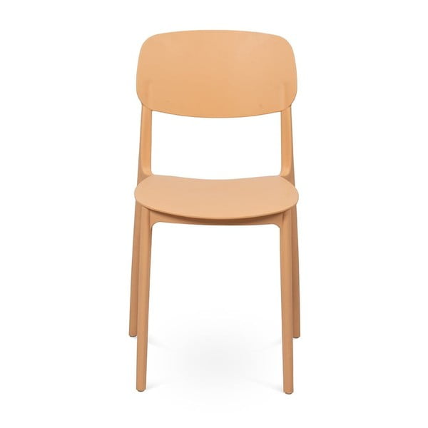 Persikų spalvos plastikinė sodo kėdė Hébé – Bonami Essentials-image-3