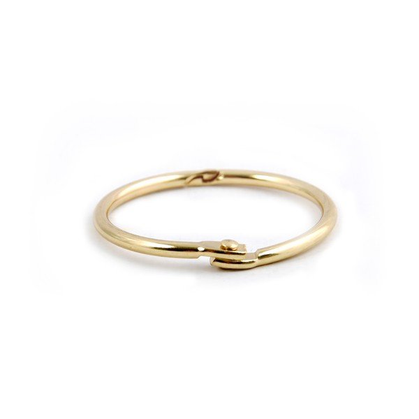 Matinės auksinės spalvos dušo užuolaidų žiedai 12 vnt. Ringo Small – Spirella