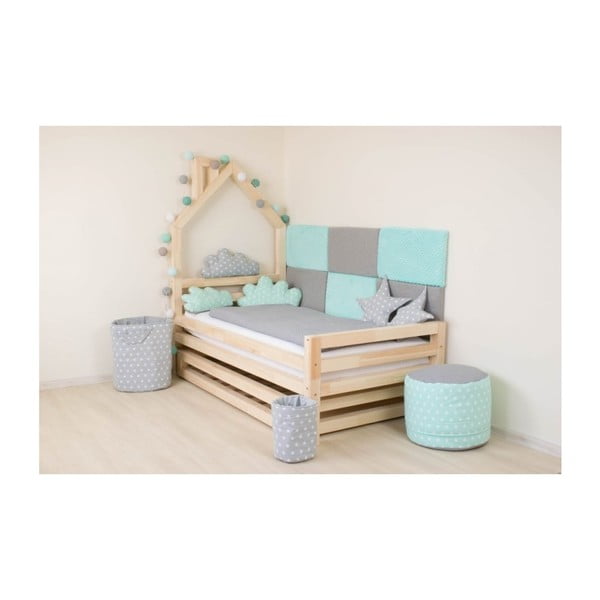 4 pailgintų kojų rinkinys iš natūralios eglės medienos, skirtas Benlemi lovai, aukštis 20 cm-image-2