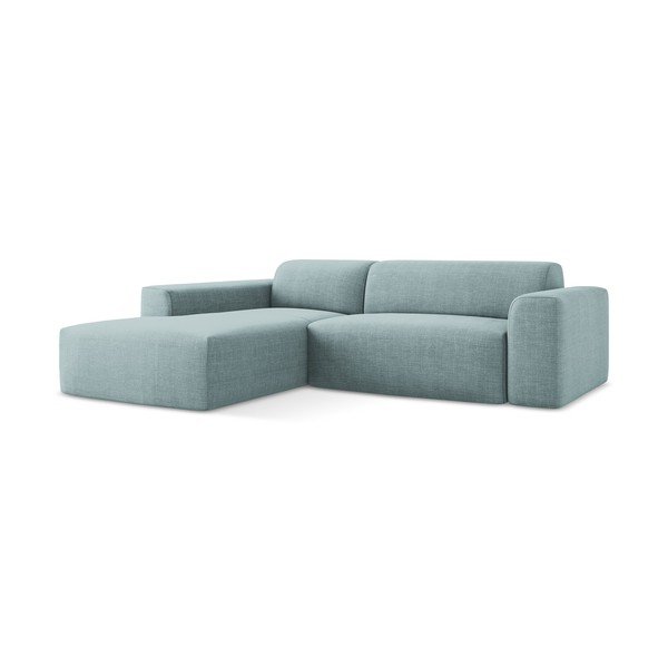 Mėlynos spalvos kampinė sofa (su kairiuoju kampu/su gultu) Keli – Makamii-image-2