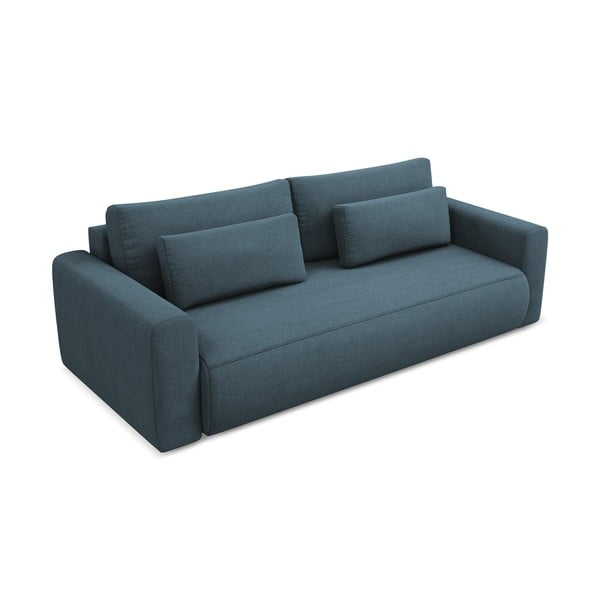 Mėlynos spalvos sulankstoma/su sandėliavimo vieta sofa 238 cm Kapua – Makamii-image-4