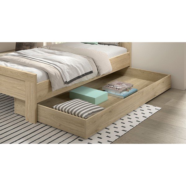 Natūralios spalvos vaikiška lovos daiktadėžė 90x200 cm Sam – Vipack-image-1