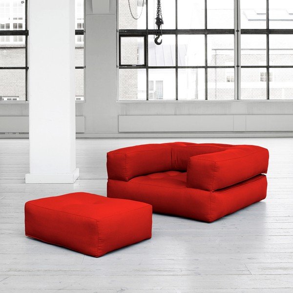 Kintamas fotelis "Karup Cube Red