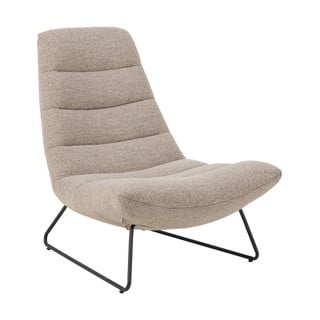 Smėlio spalvos atpalaiduojantis fotelis Milford - Actona