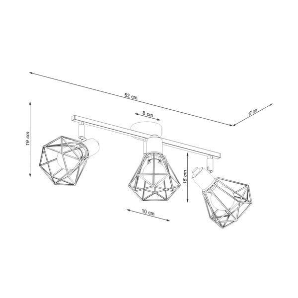 Lubinis šviestuvas juodos spalvos ø 10 cm Varpu – Sollux-image-4