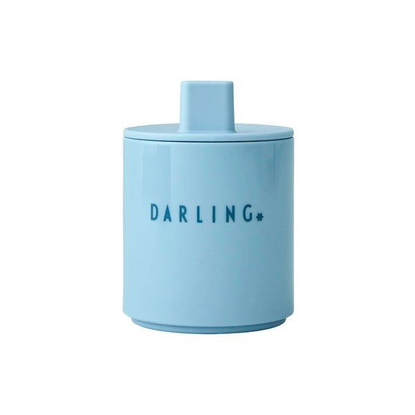 Šviesiai mėlynas vaikiškas puodelis Design Letters Mini Darling-image-1