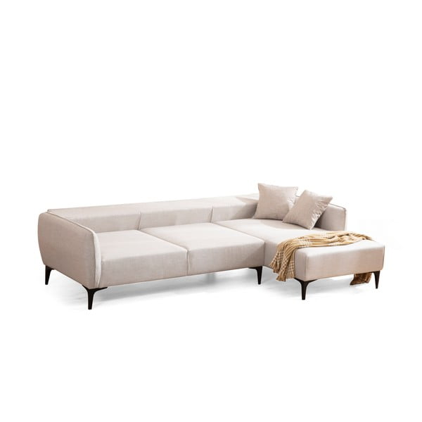 Balta kampinė sofa  Belissimo, dešinysis kampas – Balcab Home-image-2