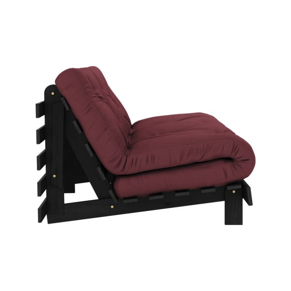 Sulankstoma sofa bordo spalvos 160 cm Roots Black Night – Karup Design-image-4