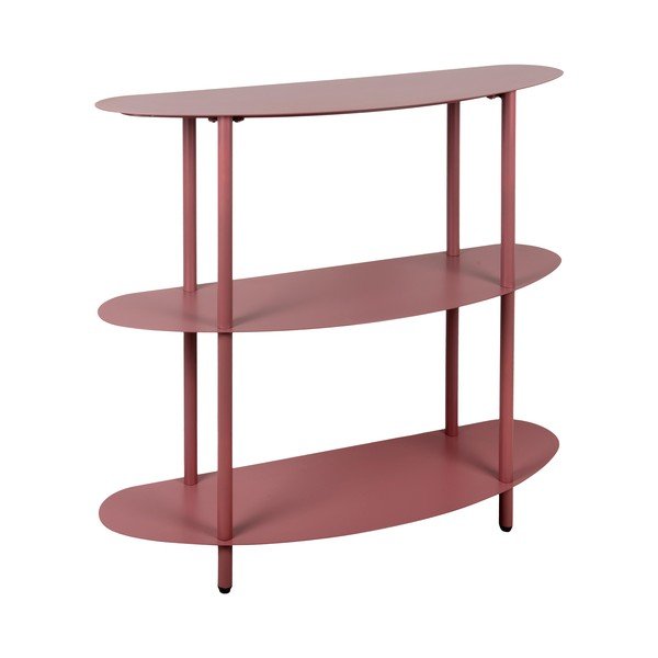 Bordo spalvos iš metalo pastatoma lentyna 90x82x28 cm Riqueza – Leitmotiv