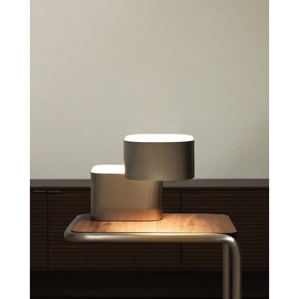 Pilkos spalvos iš metalo stalinis šviestuvas (aukštis 23 cm) Tandan – Kave Home-image-2