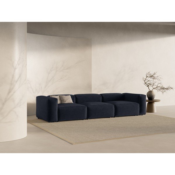 Tamsiai mėlynos spalvos sofa 364 cm Bergamo – Cosmopolitan Design-image-1