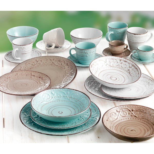 Turkio spalvos akmens masės sriubos lėkštė Brandani Serendipity, ⌀ 20 cm-image-2