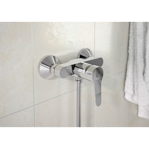 Dušo kambariui/prie sienos čiaupas blizgios sidabrinės spalvos Alpha – Ideal Standard-image-1
