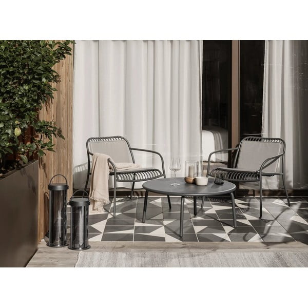 Lauko kilimas iš perdirbto pluošto šviesiai pilkos spalvos 140x200 cm Kiva – Blomus-image-3