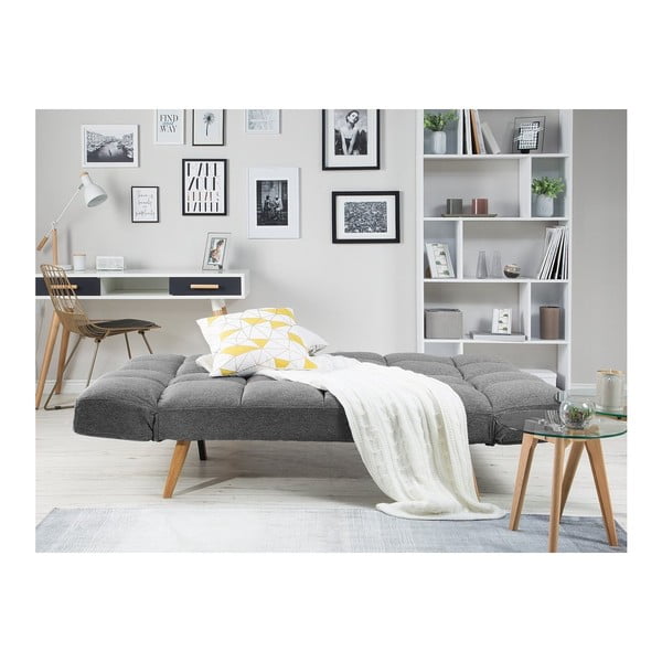 Tamsiai pilka sofa-lova "Monobeli Nancy-image-1