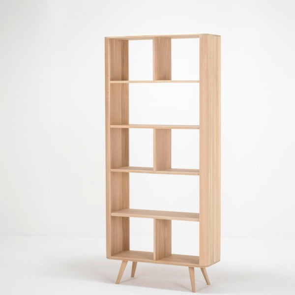 Ąžuolinė knygų lentyna Gazzda Ena, 90 x 35 x 200 cm-image-3