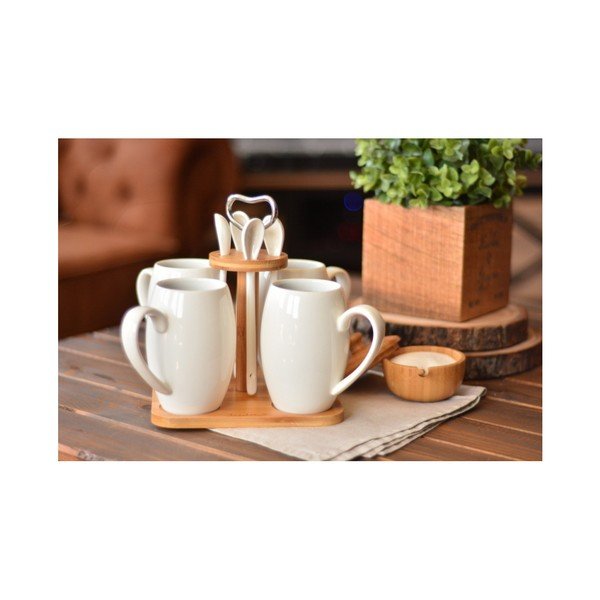 Kavos rinkinys iš porceliano ir bambuko Bambum Suedo-image-2