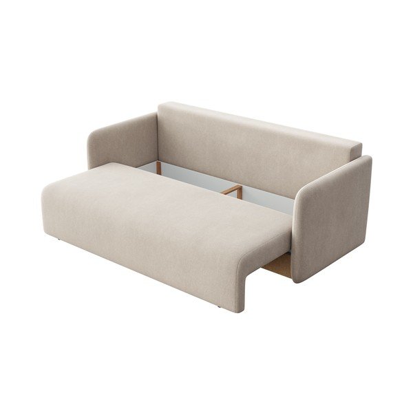 Smėlio spalvos iš velveto sulankstoma sofa 220 cm Chaum – Rodier-image-3