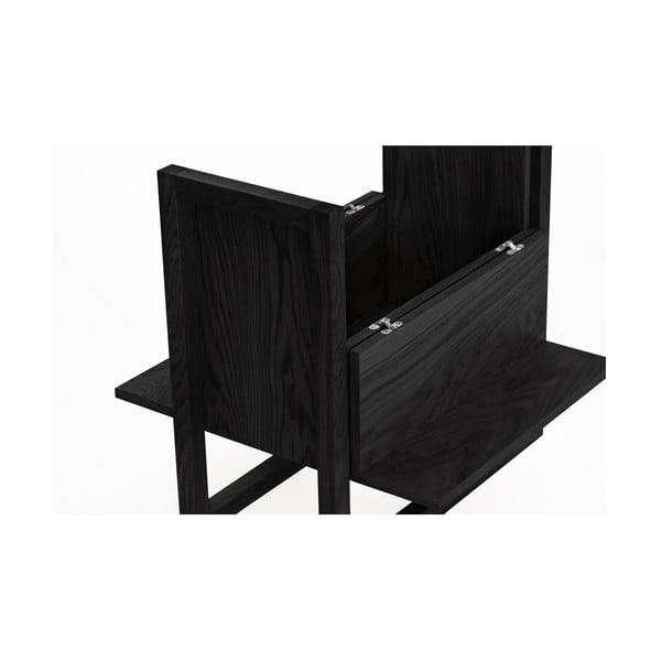 Juodos spalvos vyno spintelė pagaminta iš ąžuolo 59x60 cm NewEst - Woodman-image-4