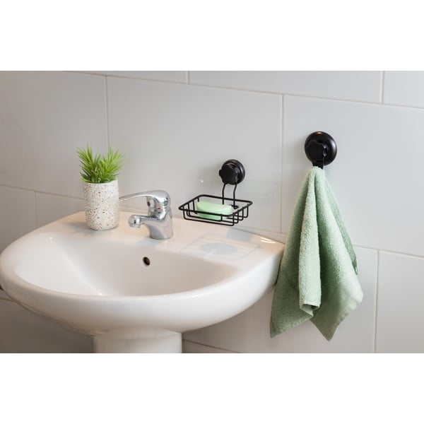 Juodas muilo ir kempinės laikiklis Compactor Bestlock-image-1