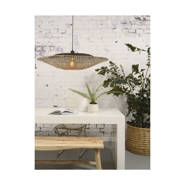 Pakabinamas bambuko šviestuvas Good&Mojo Kalimantan, ⌀ 87 cm-image-3