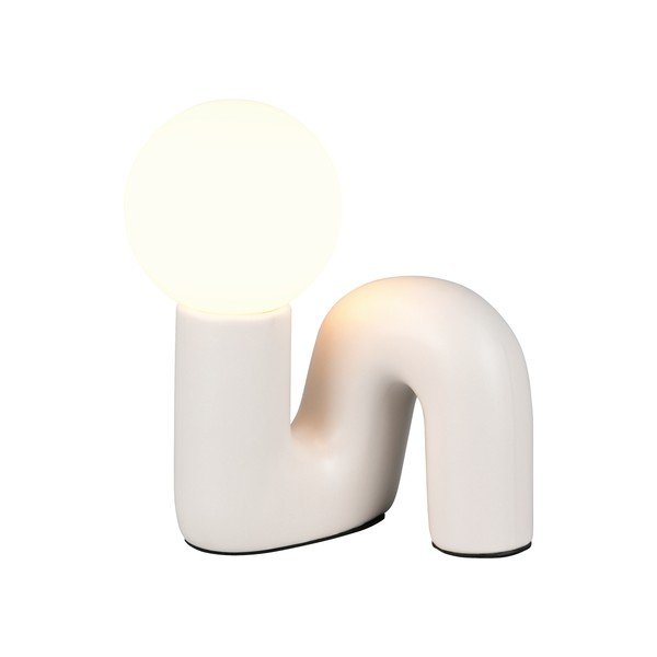 Dramblio kaulo spalvos iš keramikos stalinis šviestuvas (aukštis 21,5 cm) Quinn – Reality-image-2