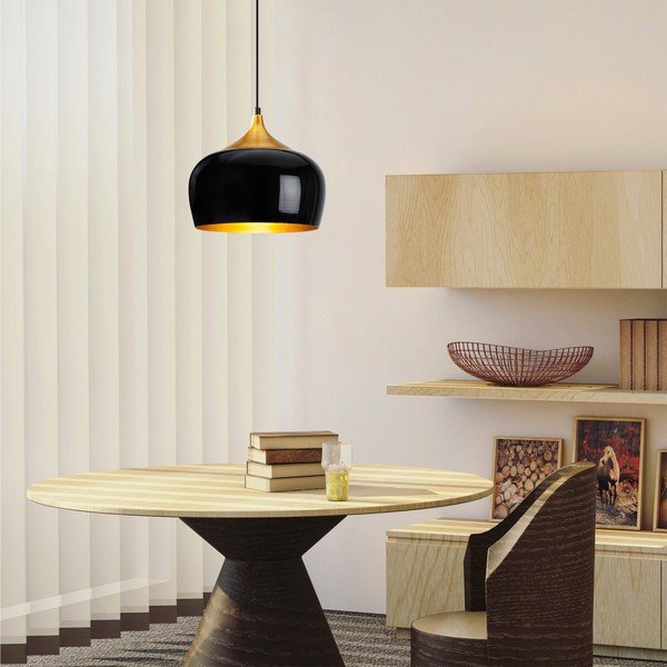 Juodas pakabinamas šviestuvas Opviq lights Berceste Elegant-image-4