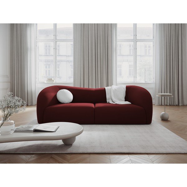 Sofa iš velveto bordo spalvos 237 cm Santi – Interieurs 86-image-1