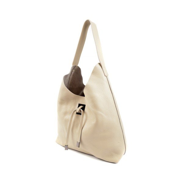 Smėlio spalvos odinė rankinė Roberta M Halum Beige-image-3