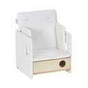 Baltos spalvos vaikiškos maitinimo kėdutės pagalvėlė Nuun – Kave Home