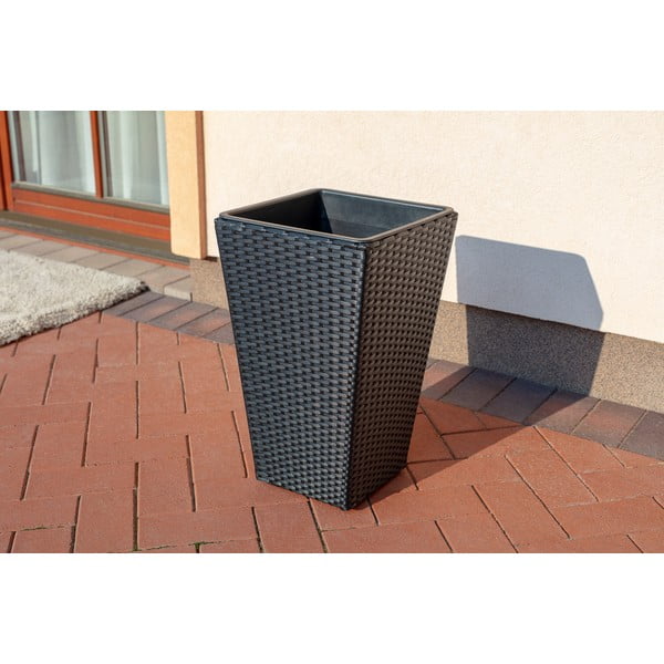 Juodos spalvos lauko gėlių vazonas Bonami Essentials Rose-image-1