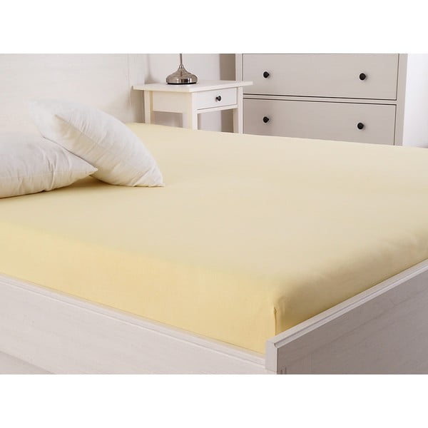 Paklodė geltonos spalvos su guma 140x200 cm – B.E.S.-image-1