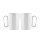 Iš akmens masės puodeliai baltos spalvos 2 vnt. 250 ml Fuori – Vialli Design
