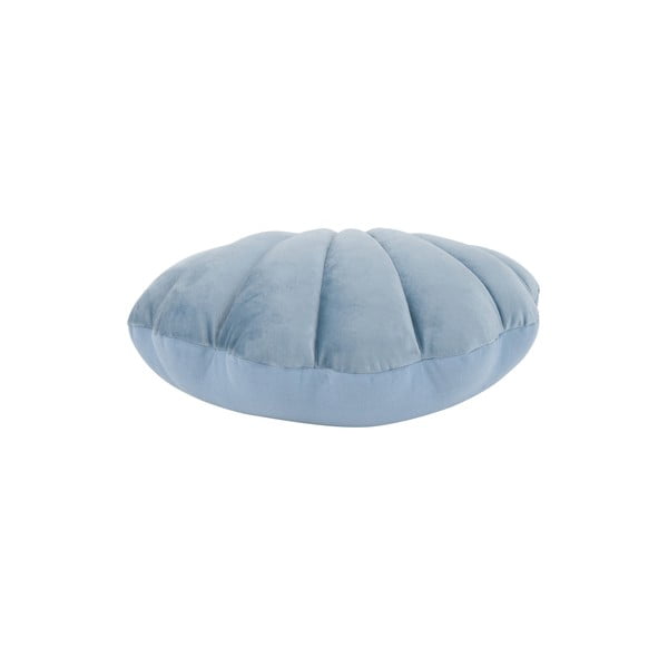 Mėlyna aksominė dekoratyvinė pagalvė Westwing Collection Shell, 28 x 30 cm-image-2
