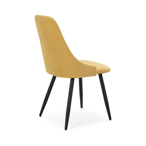 Geltonos spalvos valgomojo kėdės, 4 vnt. Mani - Marckeric-image-4