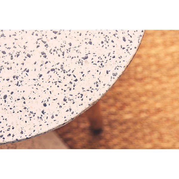 Apvalus kavos staliukas su teraco stalviršiu ø 42 cm Terrazzo - Jardin d'Ulysse-image-2
