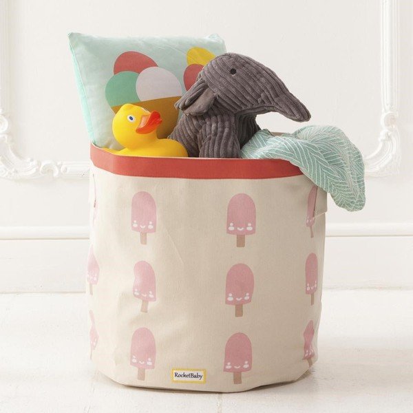 Medžiaginė vaikiška saugojimo dėžė Sweetie the Ice Cream - Rocket Baby-image-4