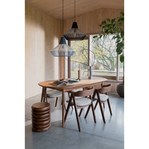 Tamsios natūralios spalvos taburetė Disc – Zuiver-image-2