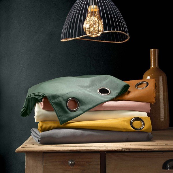 Smėlio spalvos užuolaida 140x180 cm Essentiel – douceur d'intérieur-image-3