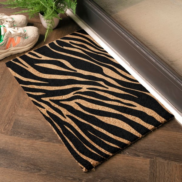 Iš kokoso pluošto grindų kilimėlis 40x60 cm Zebra – Artsy Doormats-image-1