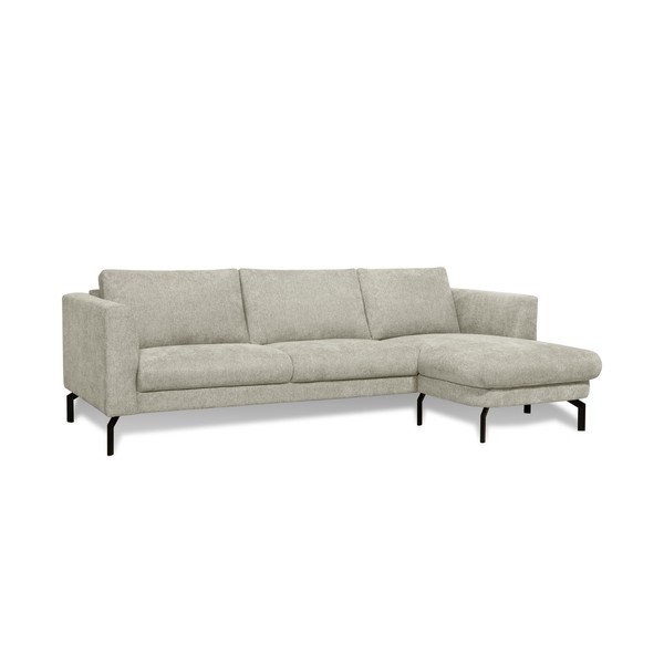 Kampinė sofa šviesiai pilkos spalvos (su dešiniuoju kampu) Gomero – Scandic-image-2