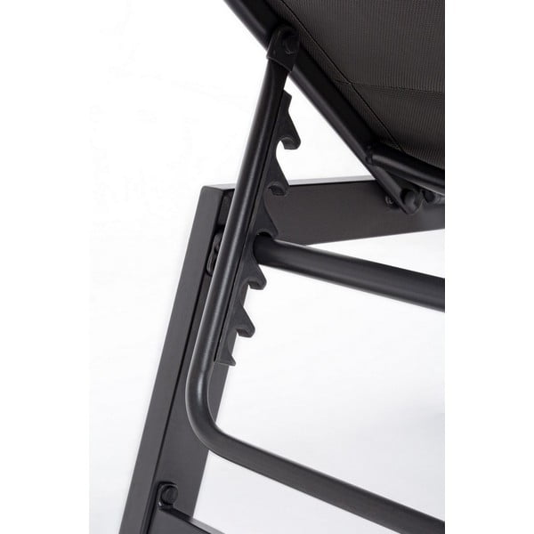 Antracito spalvos metalinis sodo šezlongas Hilde   – Bizzotto-image-3