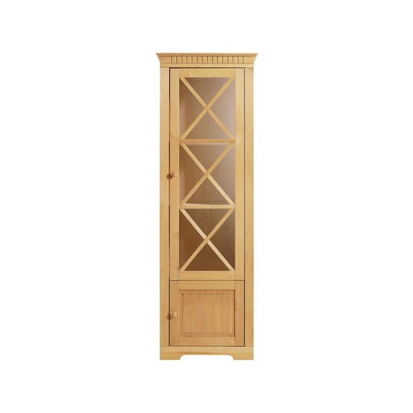 Iš pušies masyvo vitrina natūralios spalvos 180x35 cm Lisa – Støraa