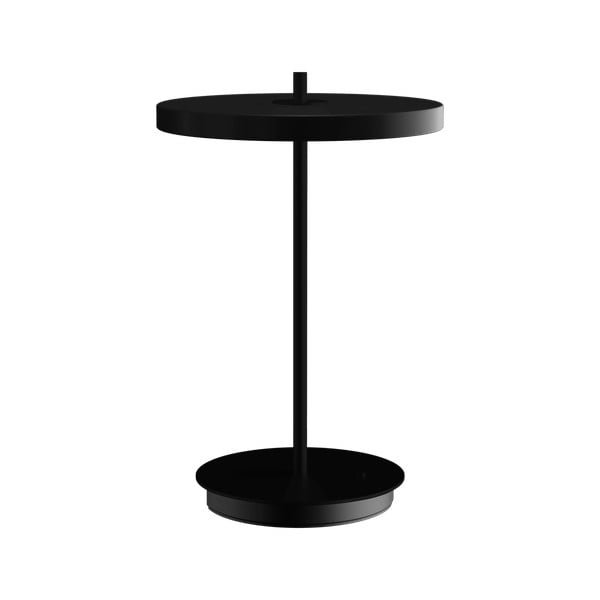 Juodos spalvos iš metalo stalinis šviestuvas LED (aukštis 31 cm) su metaliniu gaubtu Asteria Move – UMAGE